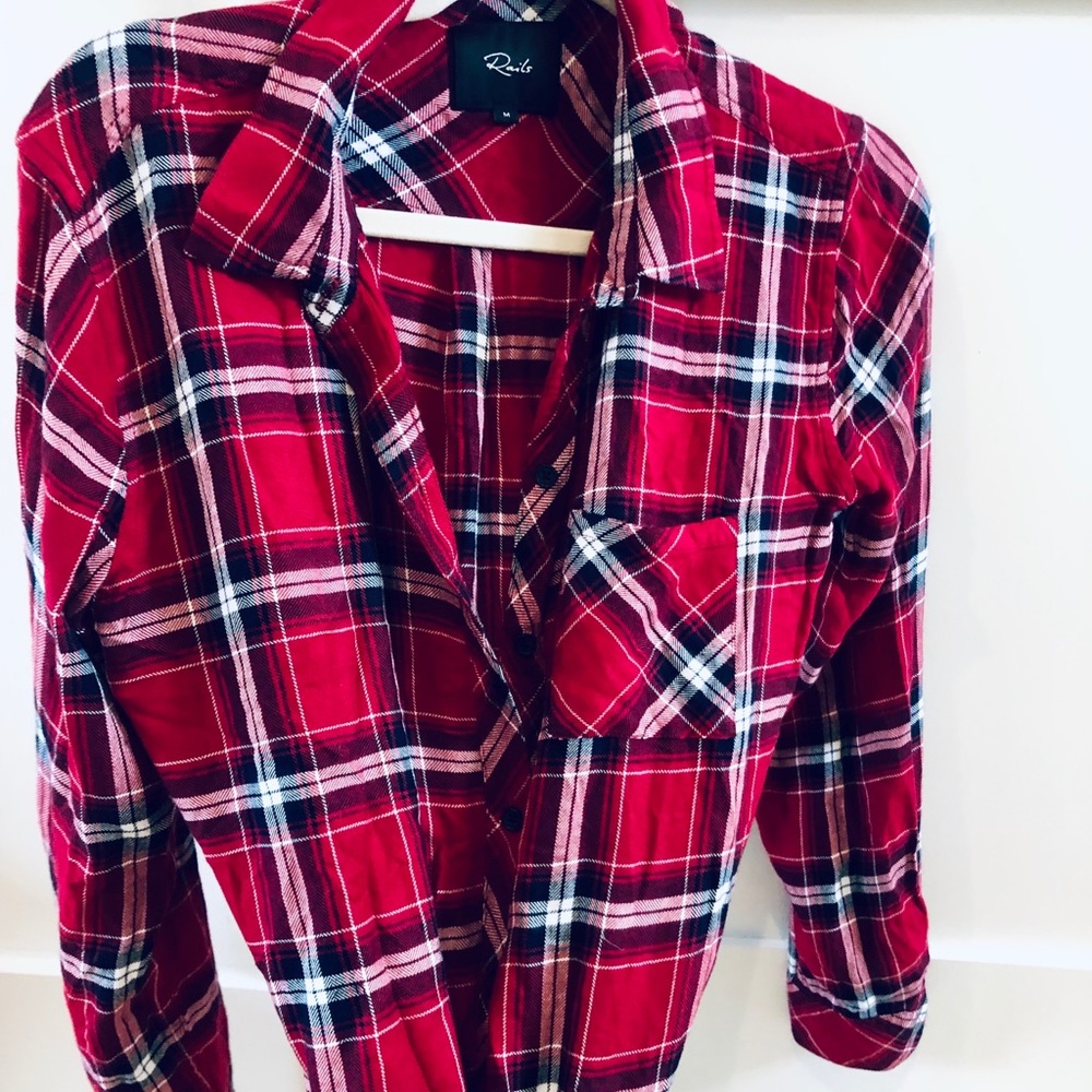 Rails button down